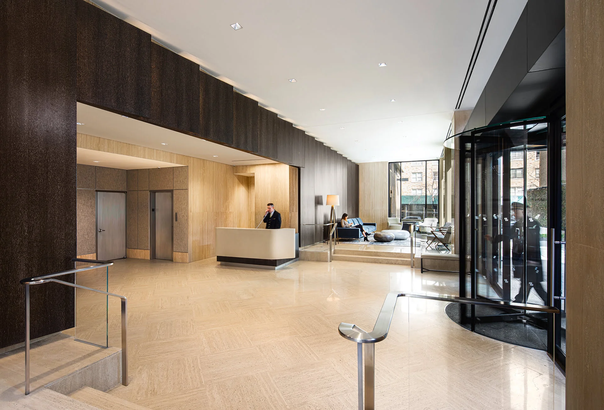 View of the lobby at Gracie Mews building located at 401 East 80th Street