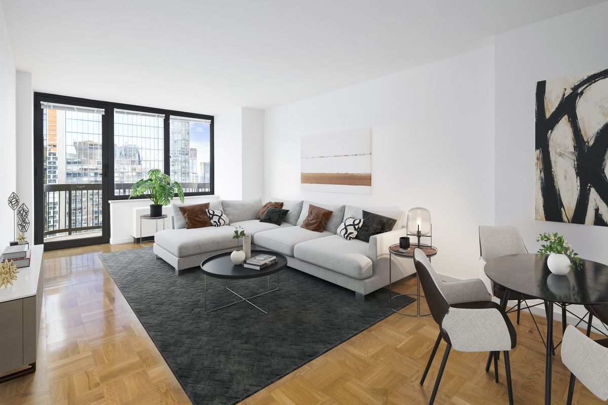 View of Symphony House 235 West 56th Street Living Room