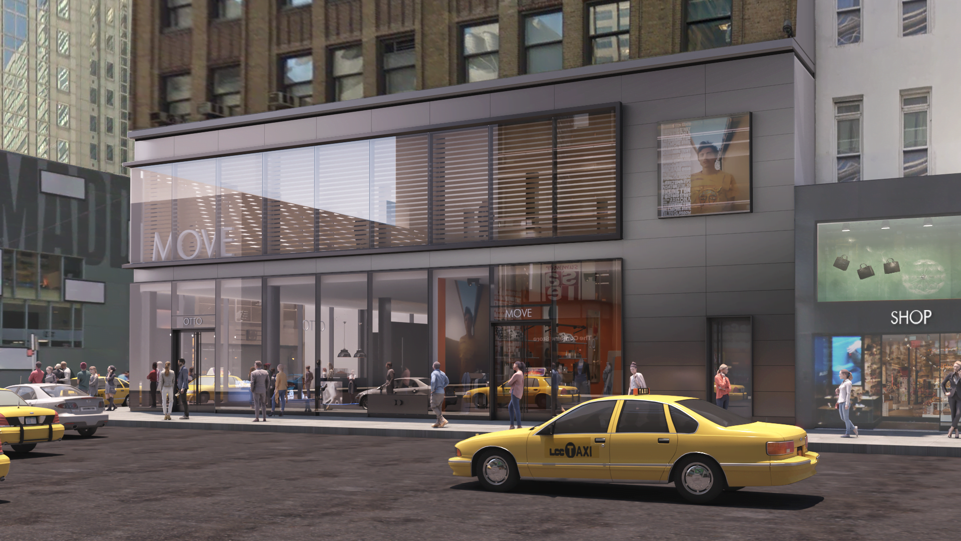 A view of a rendering of 722 Lexington